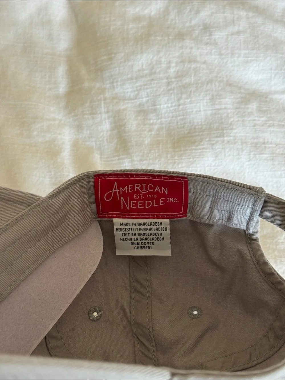 American Needle LA Embroidered Cap in Gray NWT